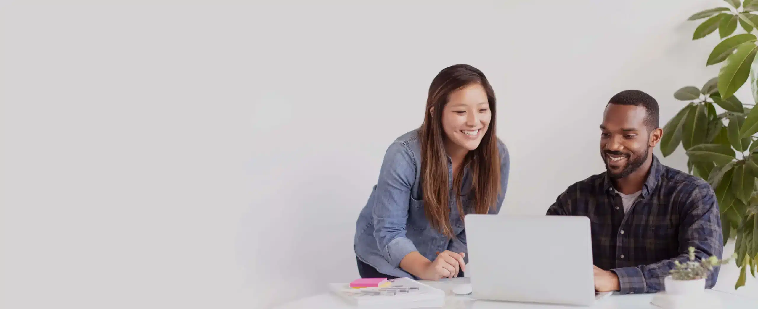 Man and Woman with Laptop