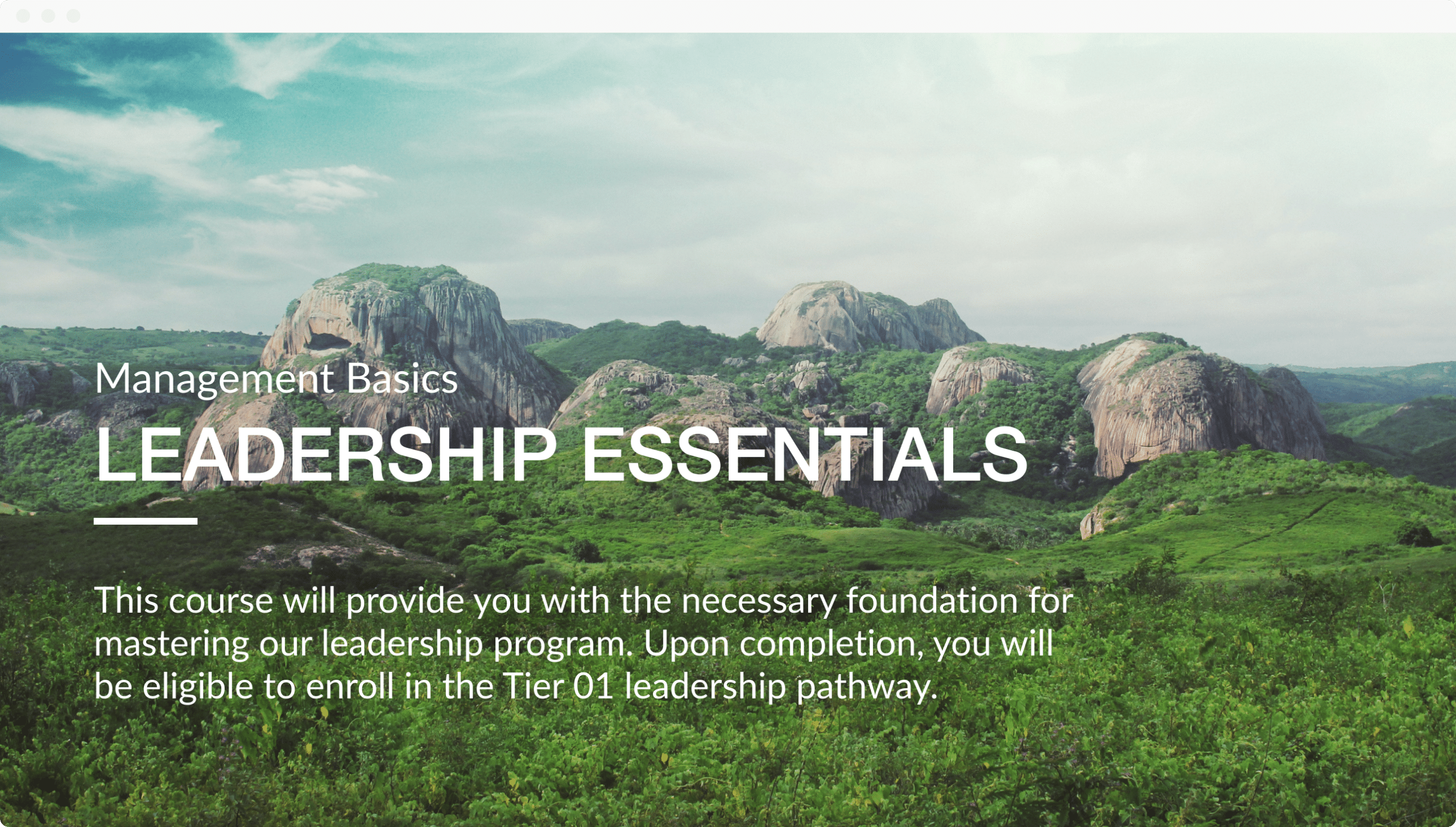 Leadership Essentials Tablet Mountains