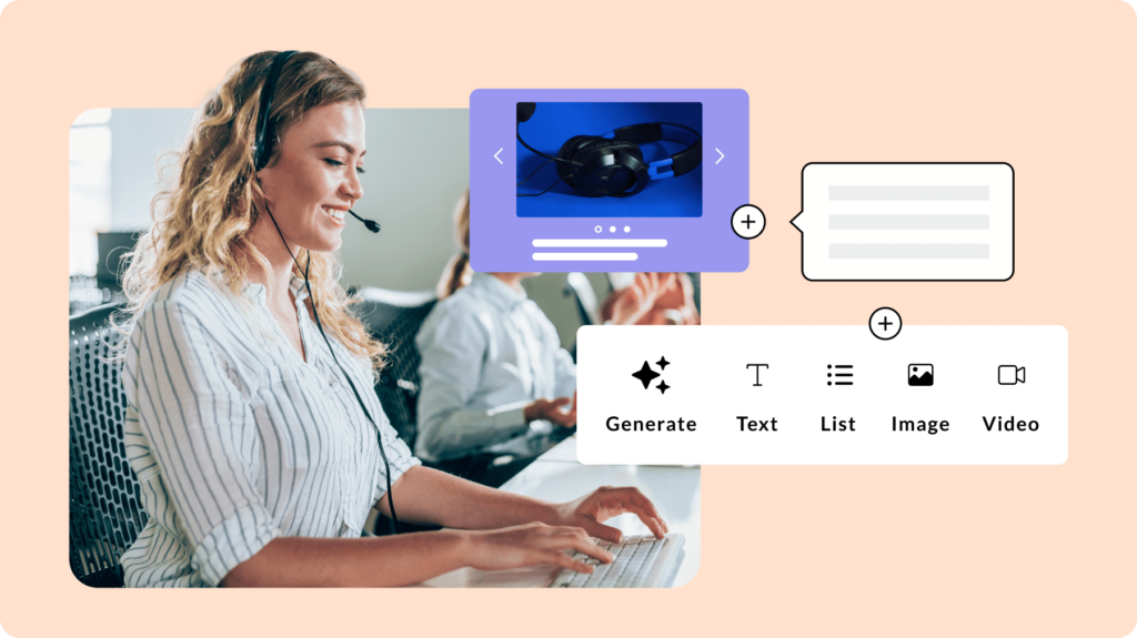 woman customer service agent