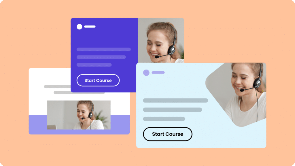 woman smiling with headset