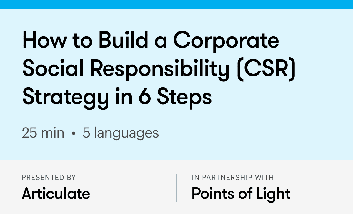 How to Build a Corporate Social Responsibility (CSR) Strategy in 6 Steps