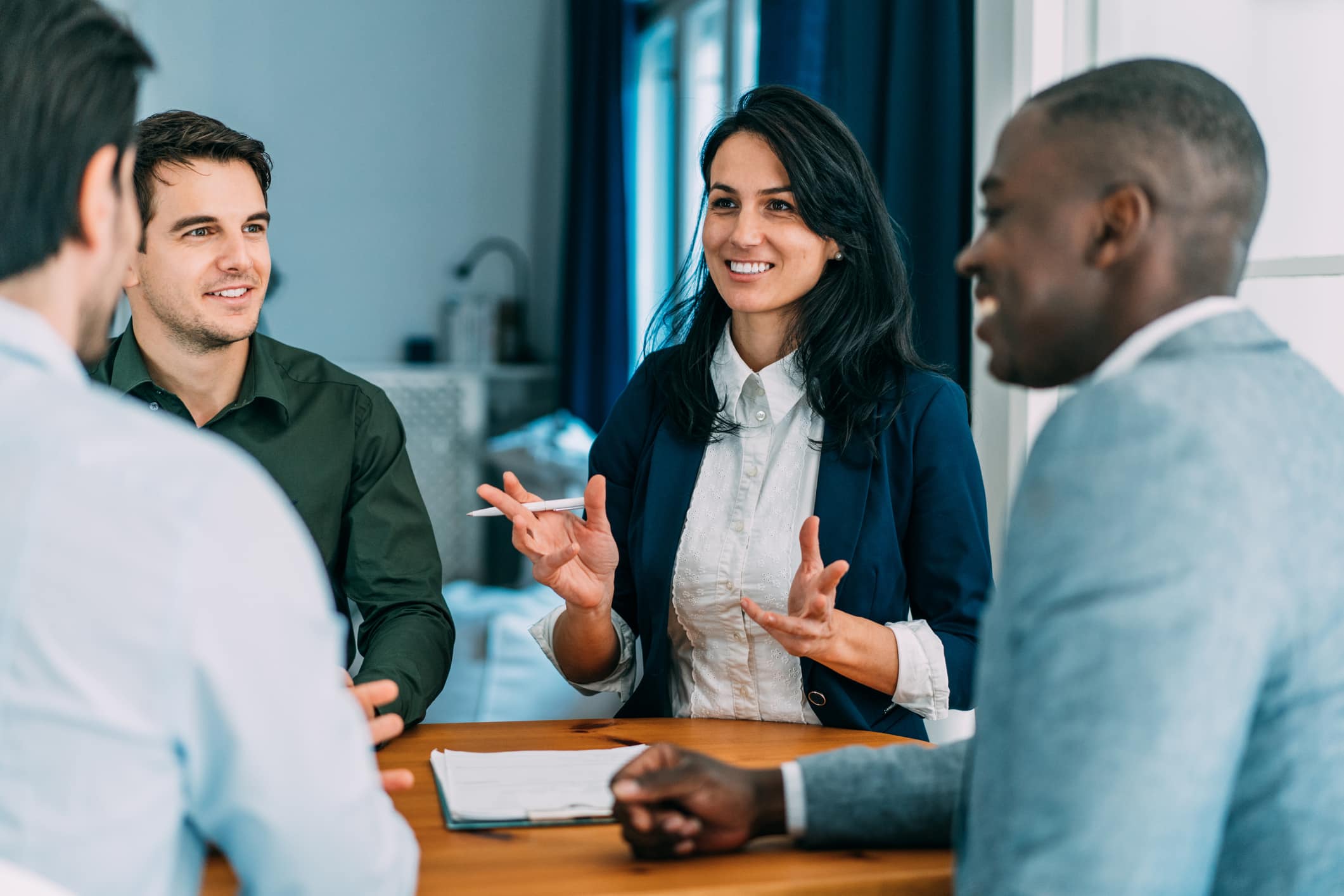 Group of people in a business meeting
